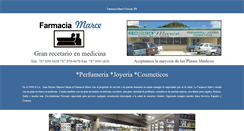Desktop Screenshot of farmaciamarce.com